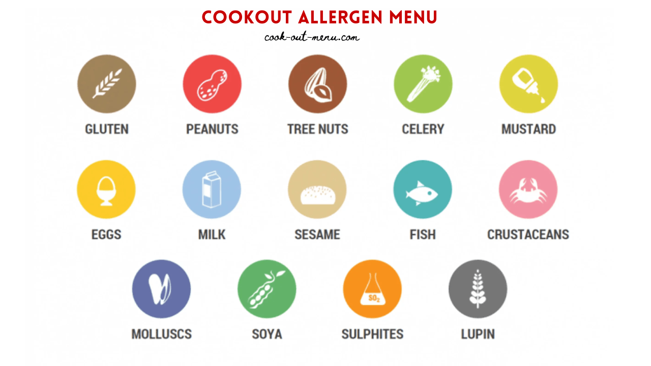 Cookout Allergen Menu: Gluten-Free, Vegan & Dairy-Free Guide Cookout Allergy Menu