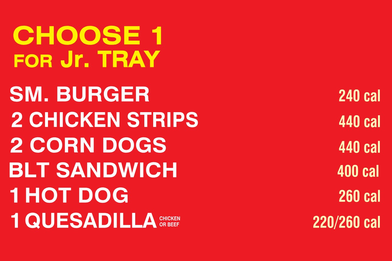 Cook Out Junior Tray