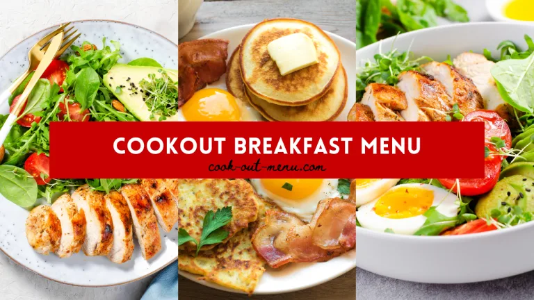 Cookout Breakfast Menu with Prices
