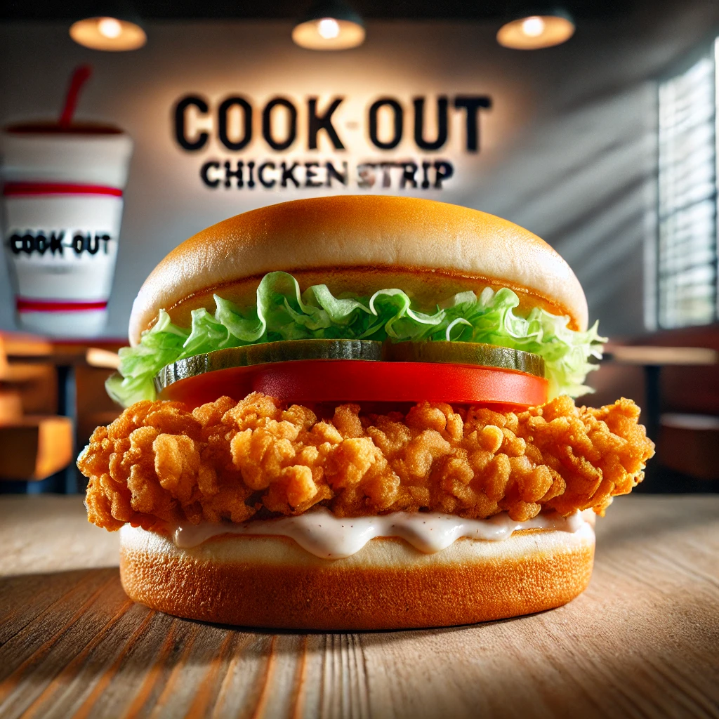 Cookout Chicken Strip Sandwich