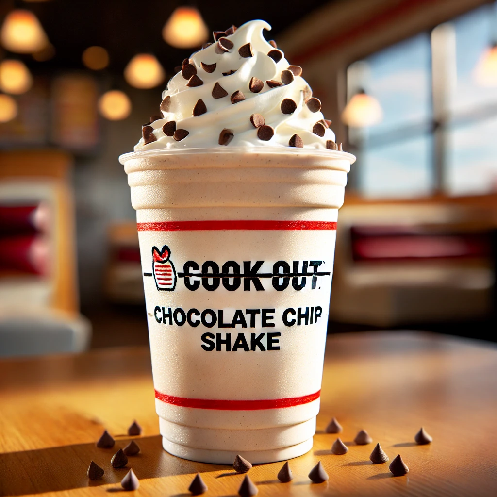 Cookout Chocolate Chip Shake