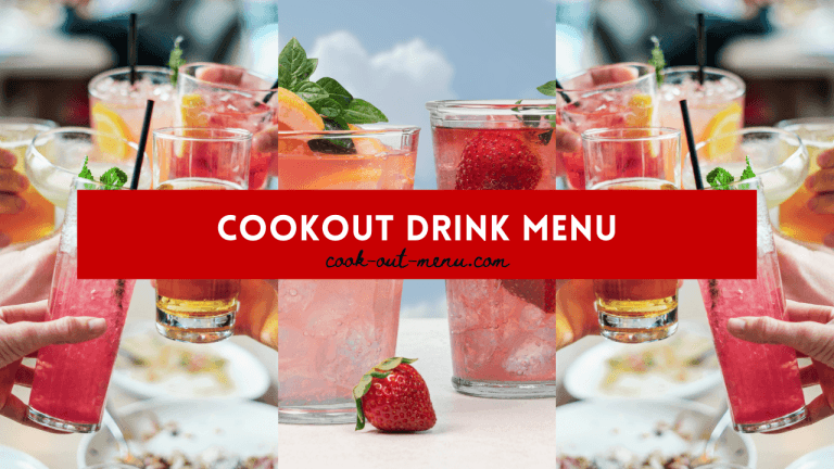 Cookout Drink Menu
