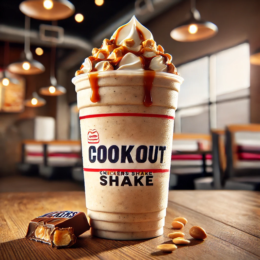 Cookout Snickers Shake