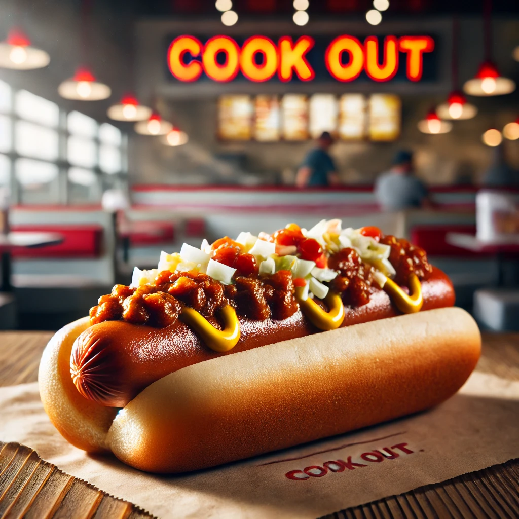 Cookout Style Hot Dog