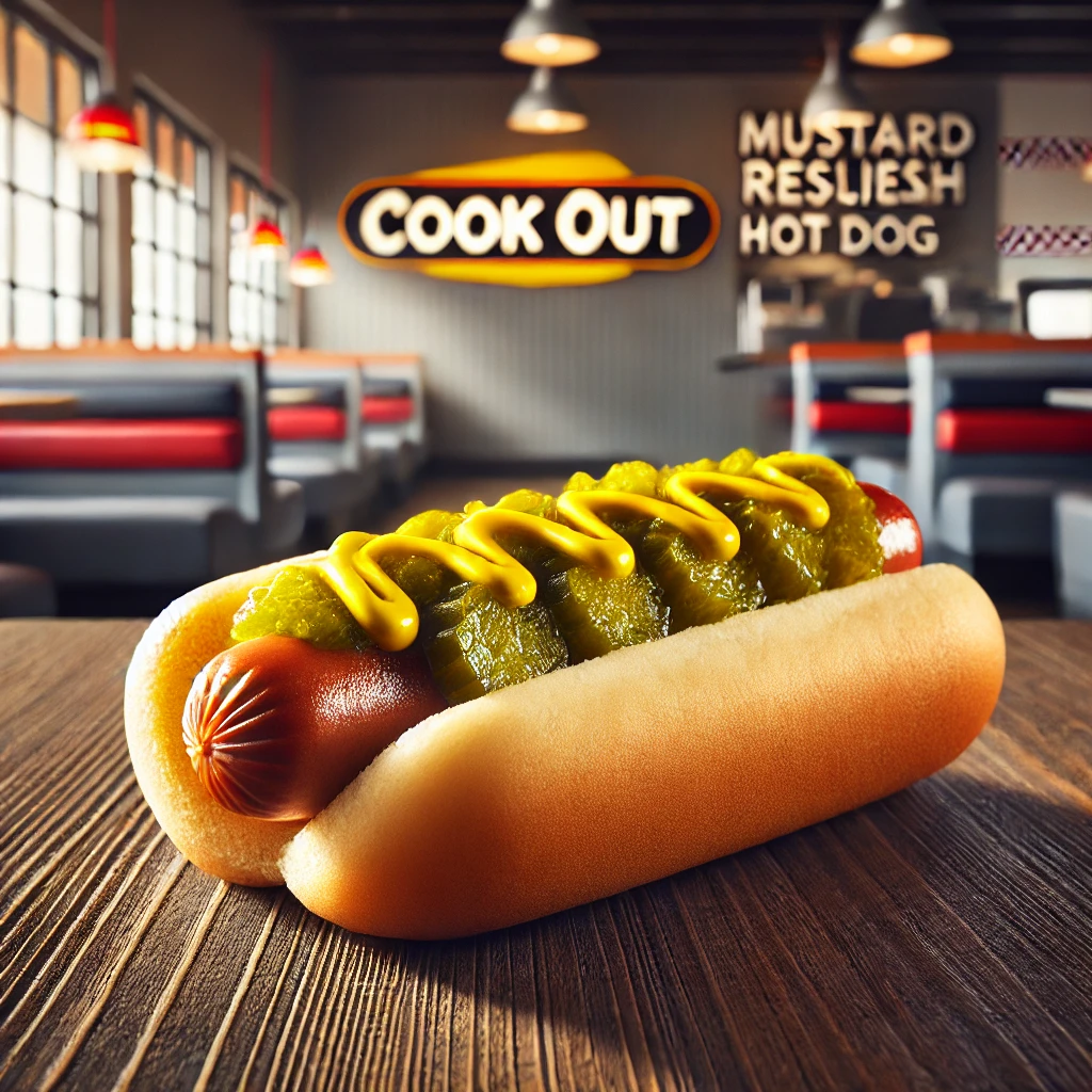 Mustard Relish Hot Dog