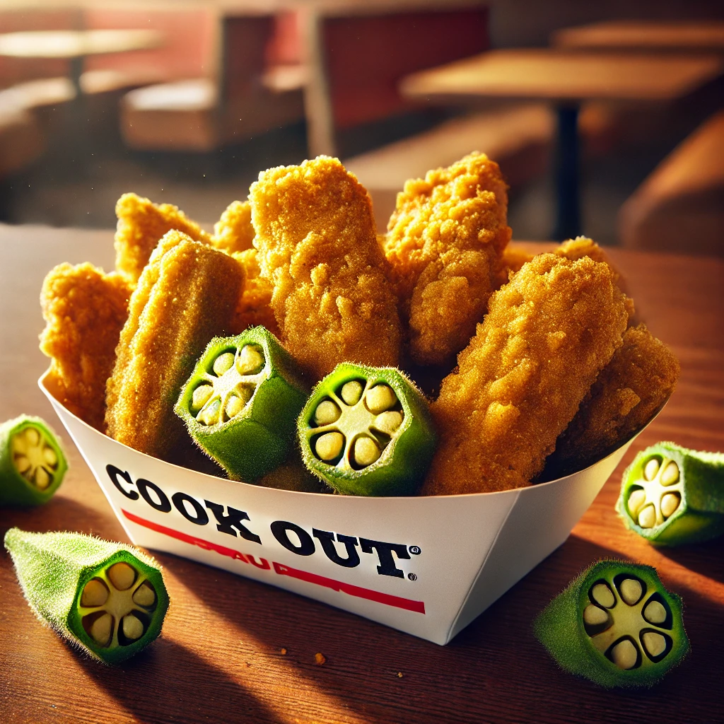 fried Okra at Cookout
